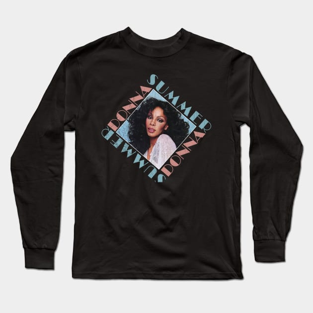 Retro Vintage Donna Summer Long Sleeve T-Shirt by MuraiKacerStore